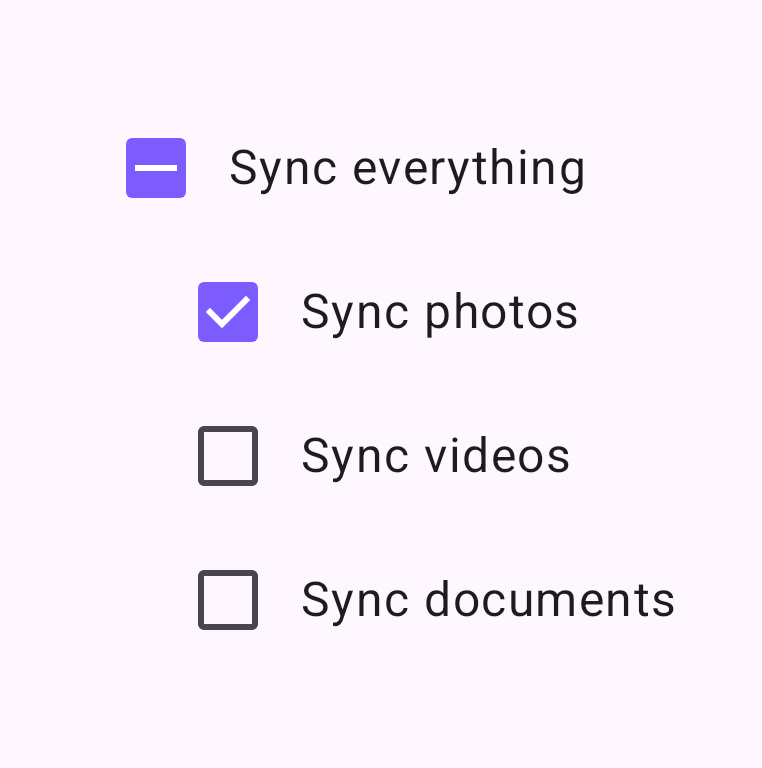 Checkbox preview